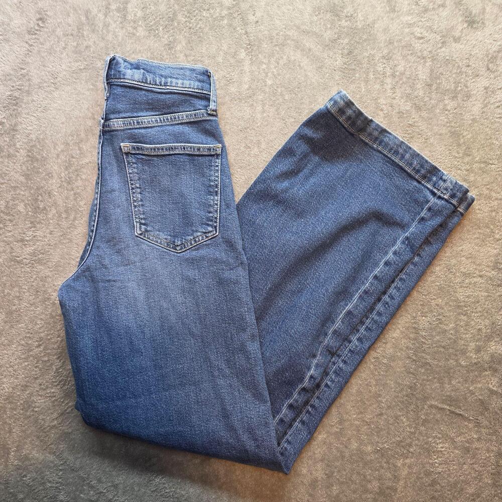 Arizona Jean Co. Highest-Rise Wide Leg Jeans Womens 0 Medium Wash Denim Fade